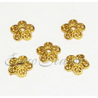 Шапочки для бусин №024 12х04мм цв.Золото (цена за 1шт, мин.4шт)